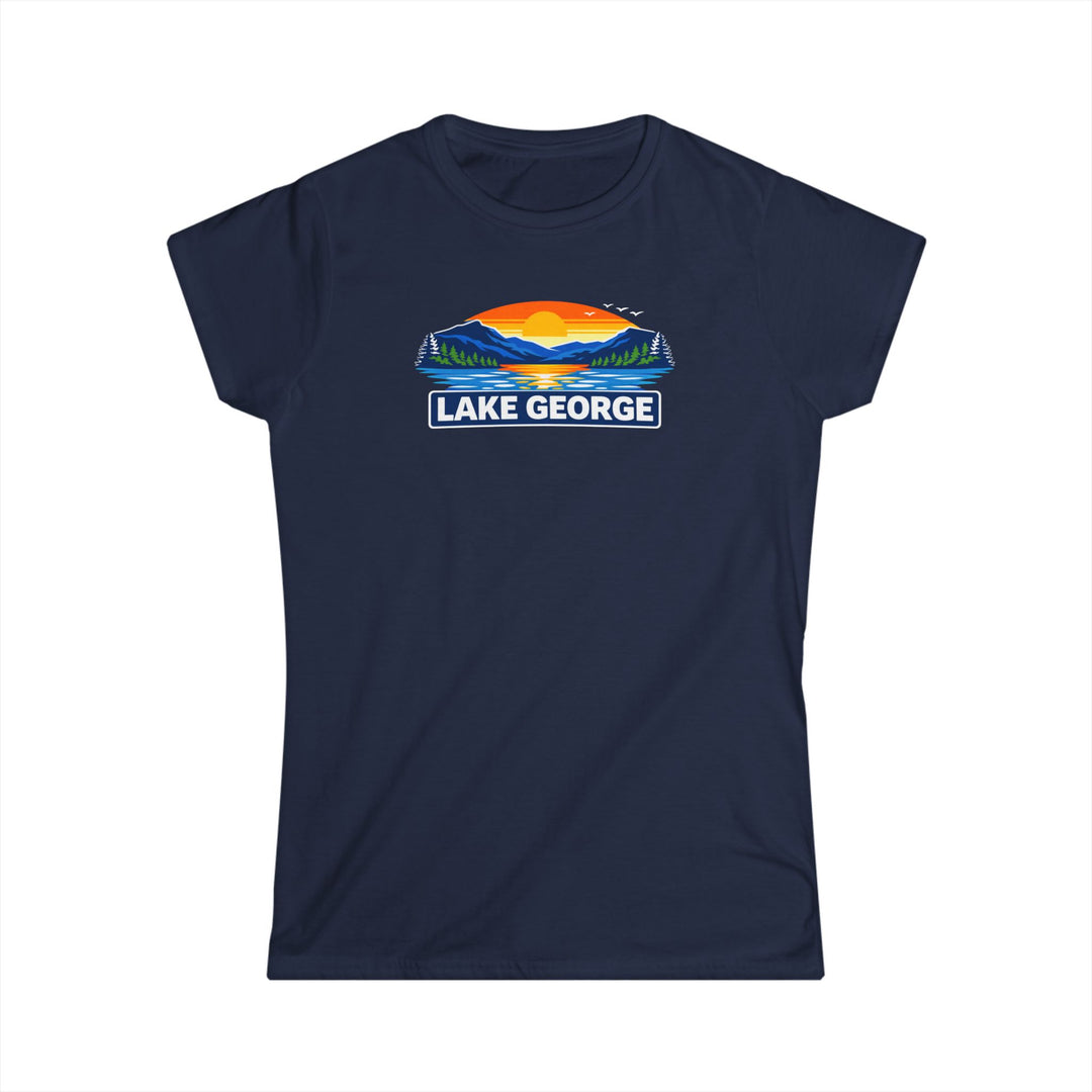 Lake George Sunset Ladies T-Shirt