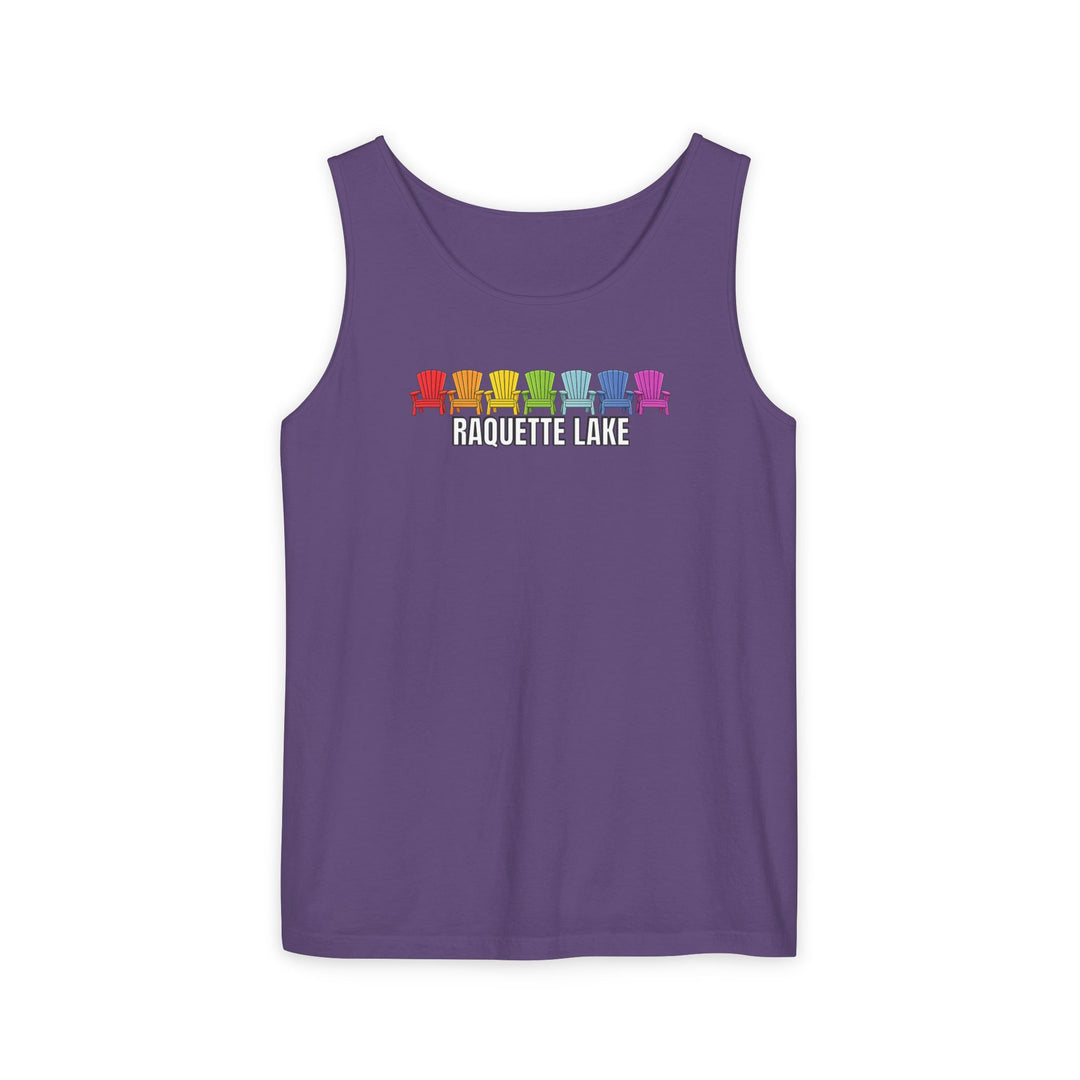 Raquette Lake Unisex Tank - Rainbow Chairs