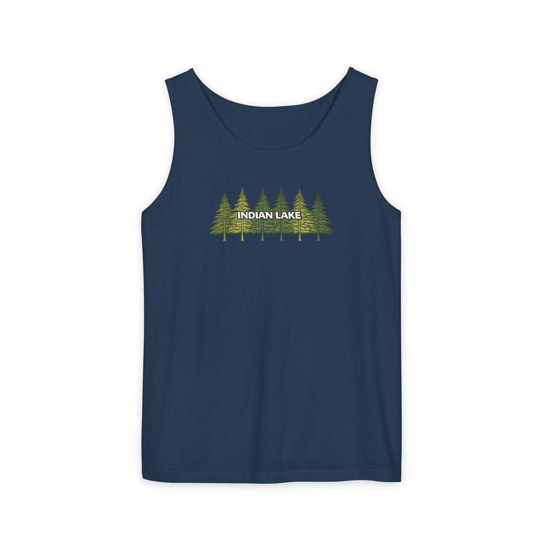 Indian Lake Unisex Tank - Pine Trees