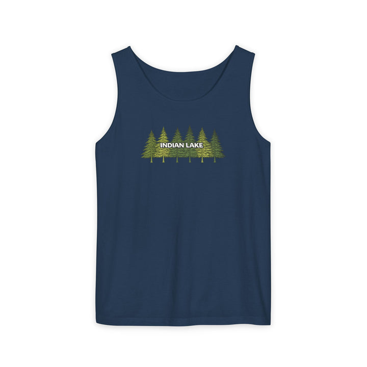 Indian Lake Unisex Tank - Pine Trees