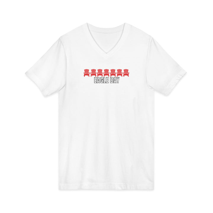 Eagle Bay Unisex V-Neck T-Shirt - ADK Chairs