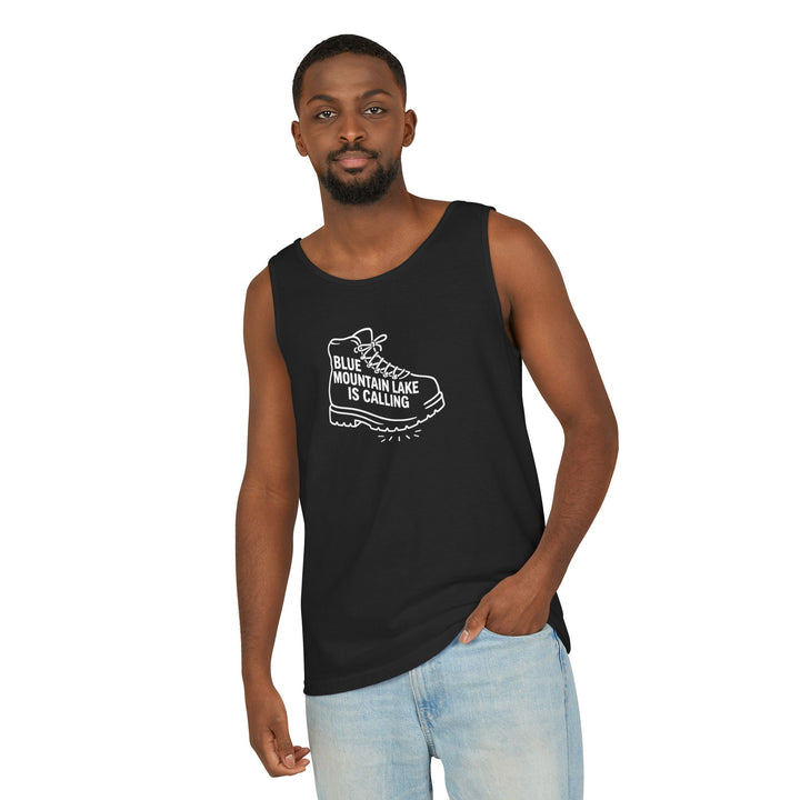 Blue Mountain Lake is Calling Unisex Tank