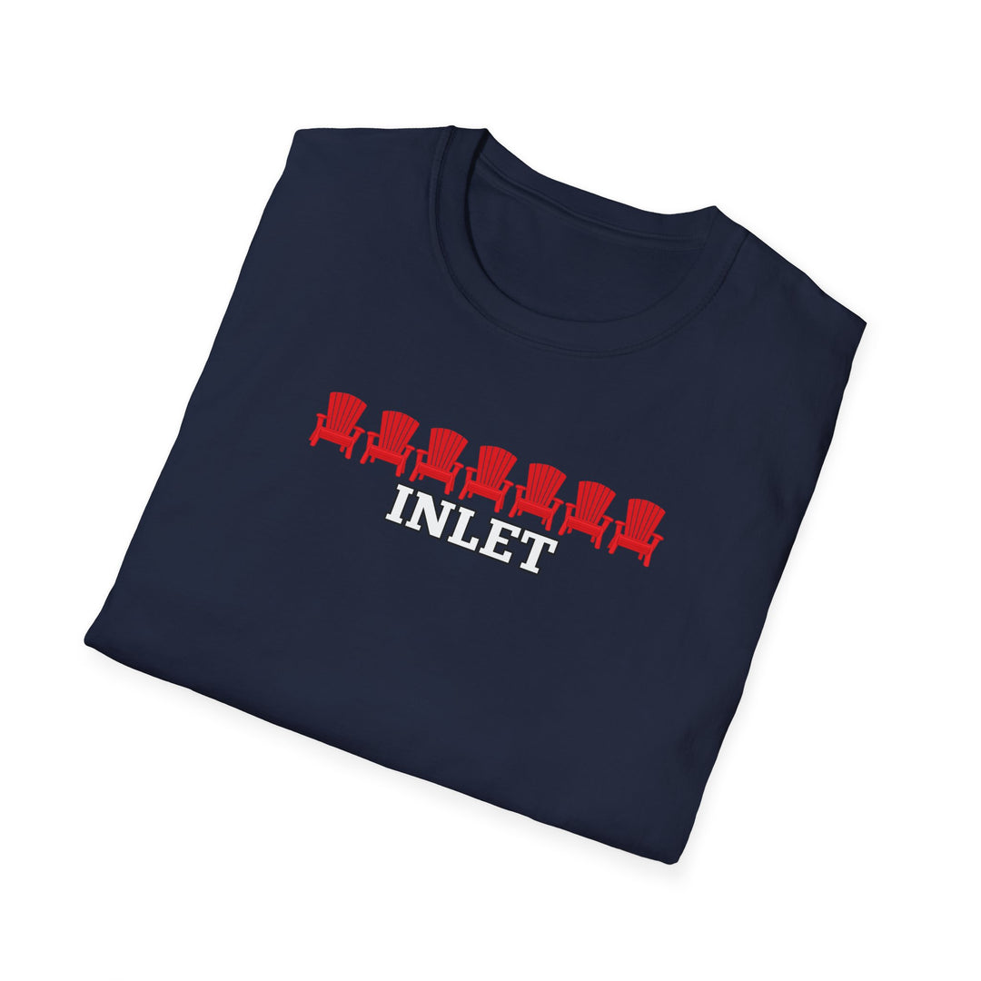 Inlet Unisex T-Shirt - Red Chairs