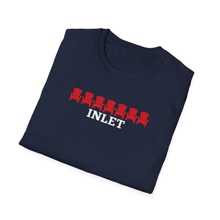 Inlet Unisex T-Shirt - Red Chairs