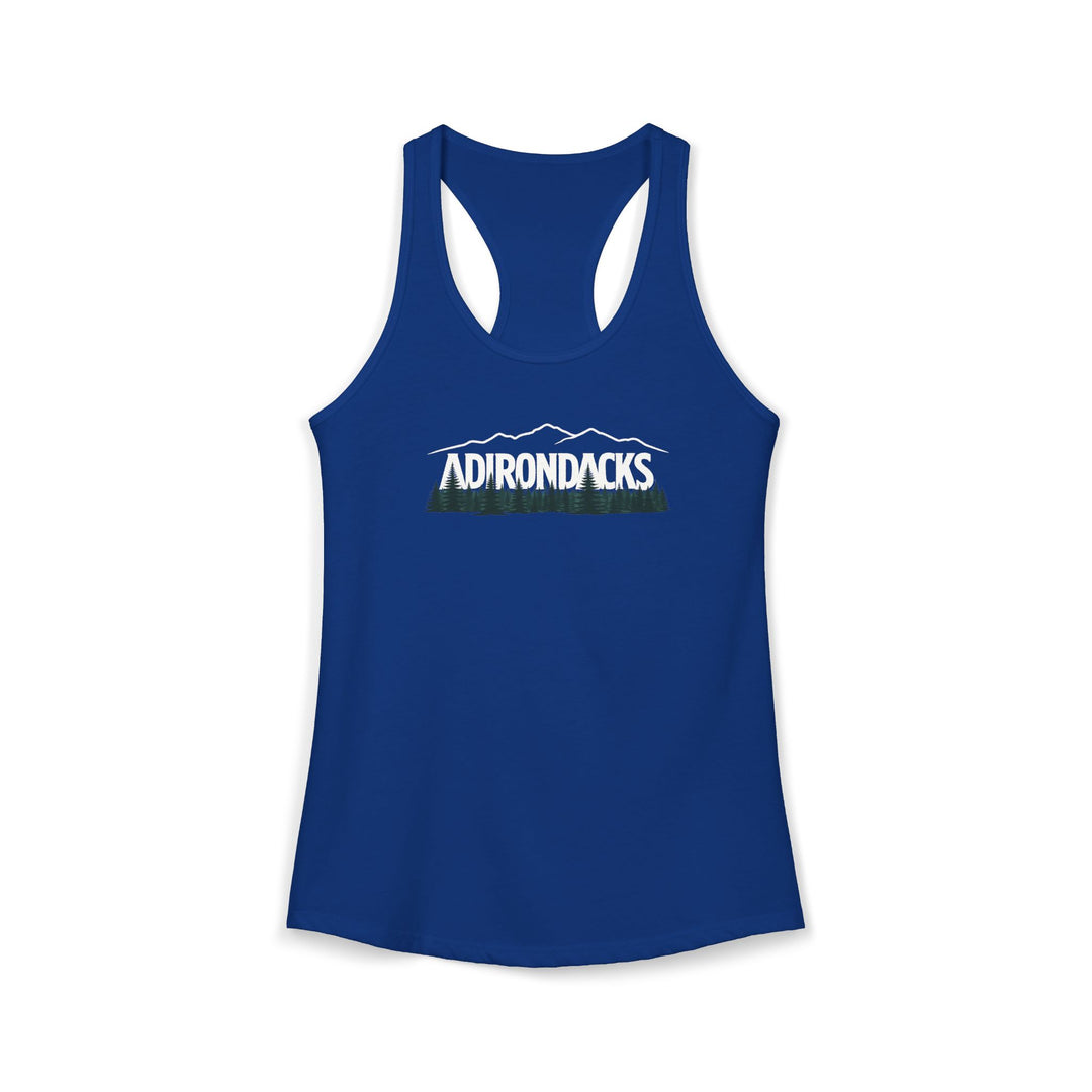 Adirondacks Mtn Range Ladies Racerback Tank