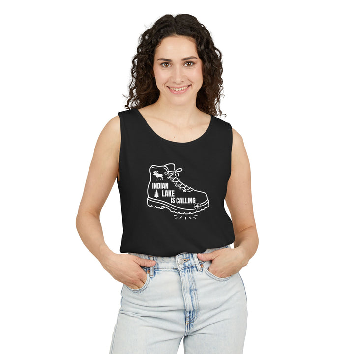 Indian Lake is Calling Unisex Tank