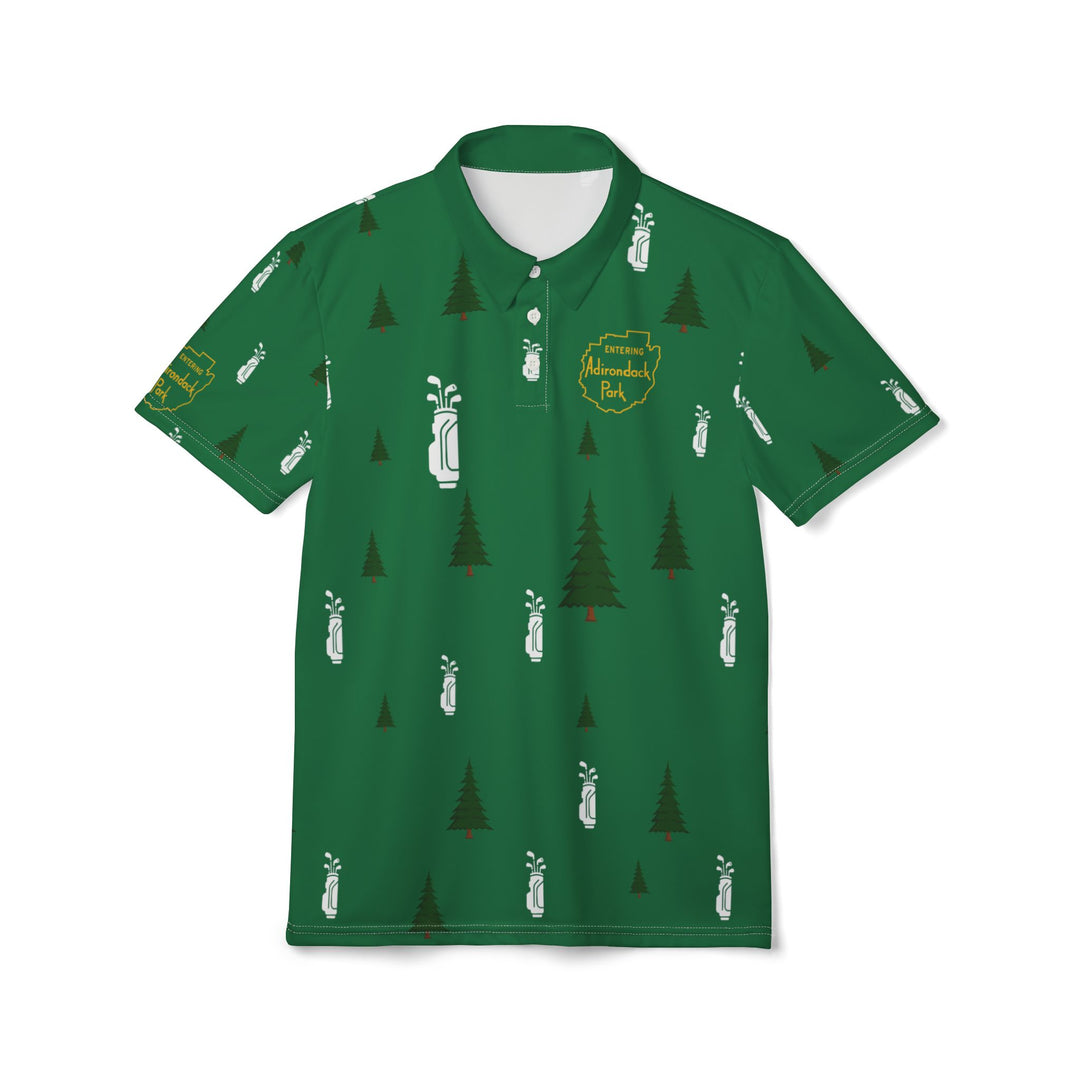 Entering Adirondack Park Golf Polo - Green