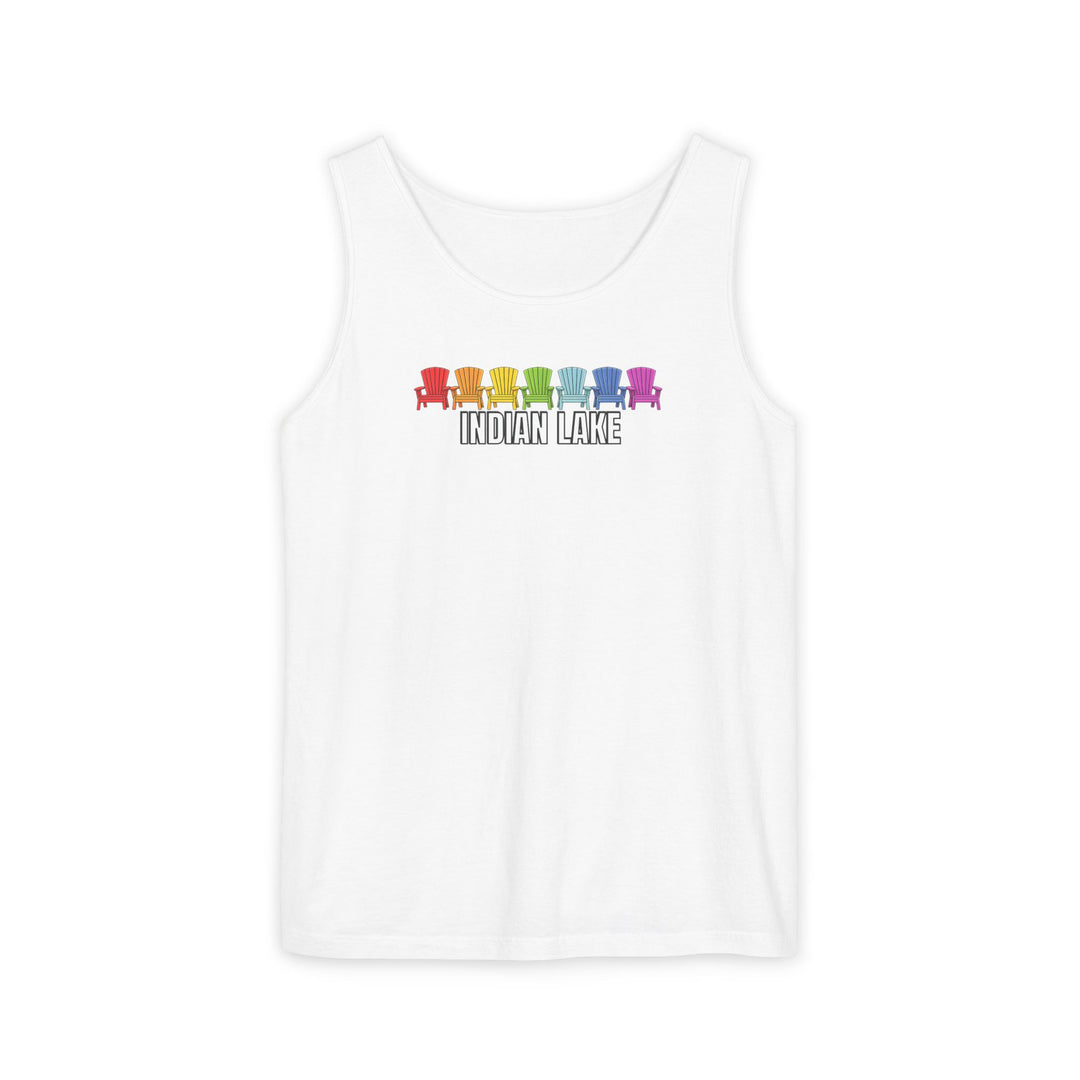 Indian Lake Unisex Tank - Rainbow Chairs