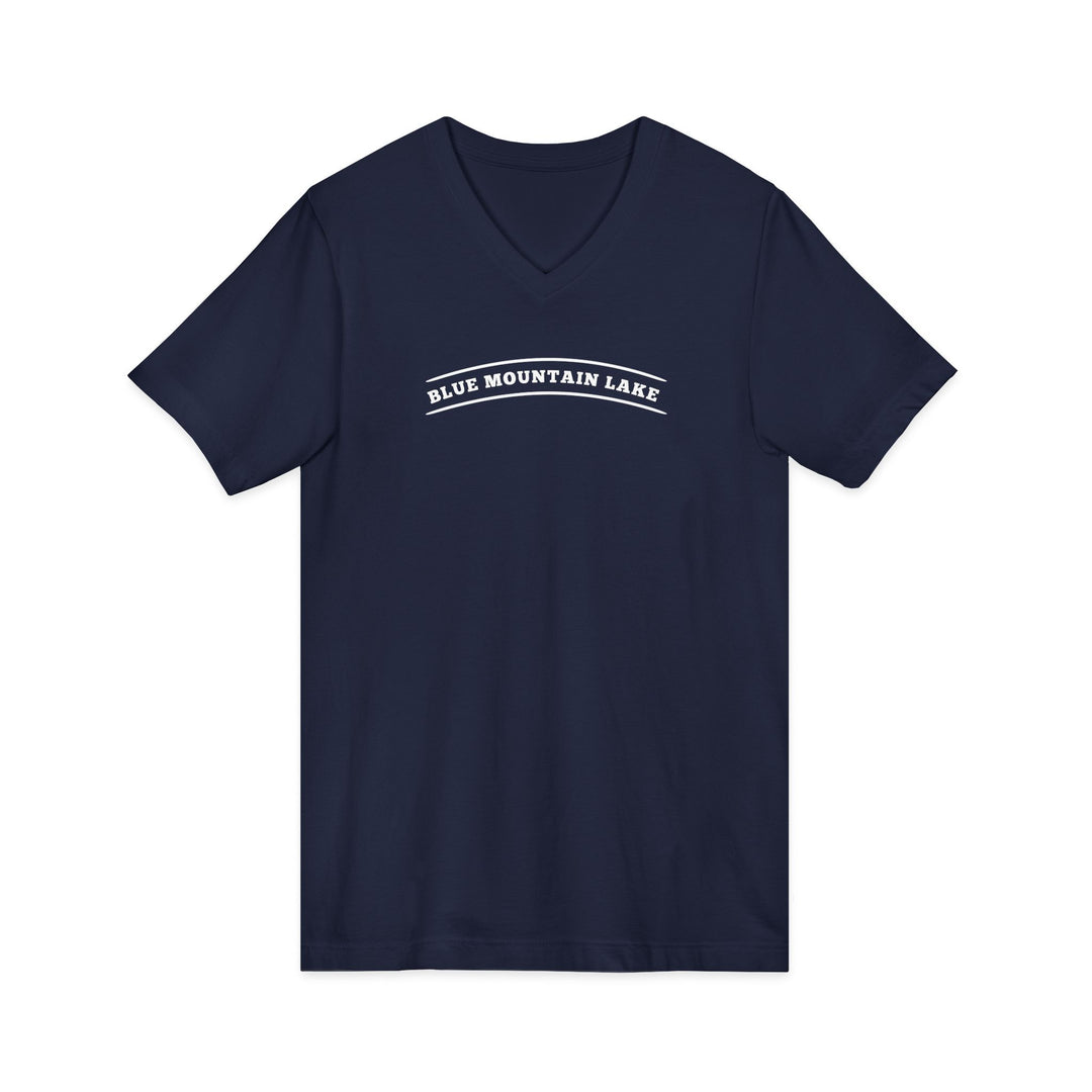 Blue Mountain Lake My Happy Place Unisex V-Neck T-Shirt