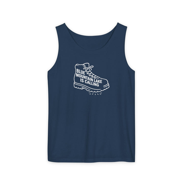 Blue Mountain Lake is Calling Unisex Tank