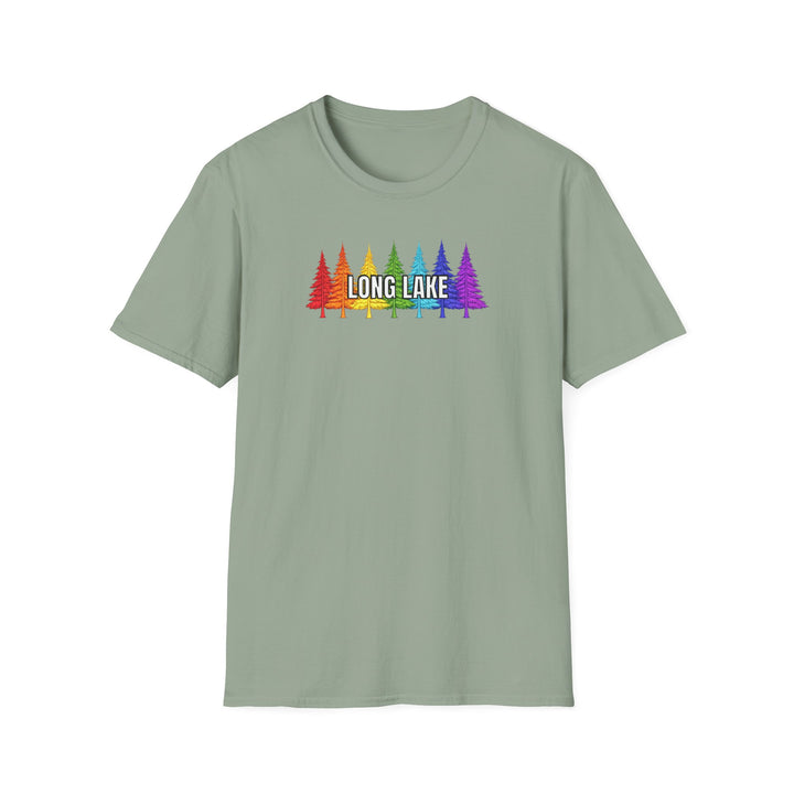 Long Lake Rainbow Trees Unisex T-Shirt