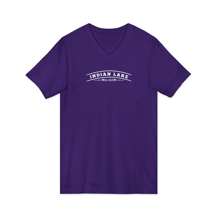 Indian Lake Unisex V-Neck T-Shirt - My Happy Place