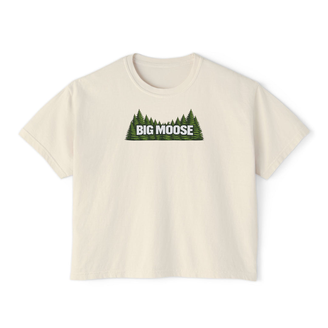 Big Moose Trees Ladies Boxy Tee