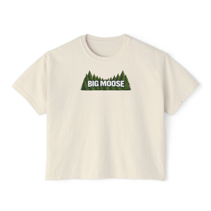 Big Moose Trees Ladies Boxy Tee