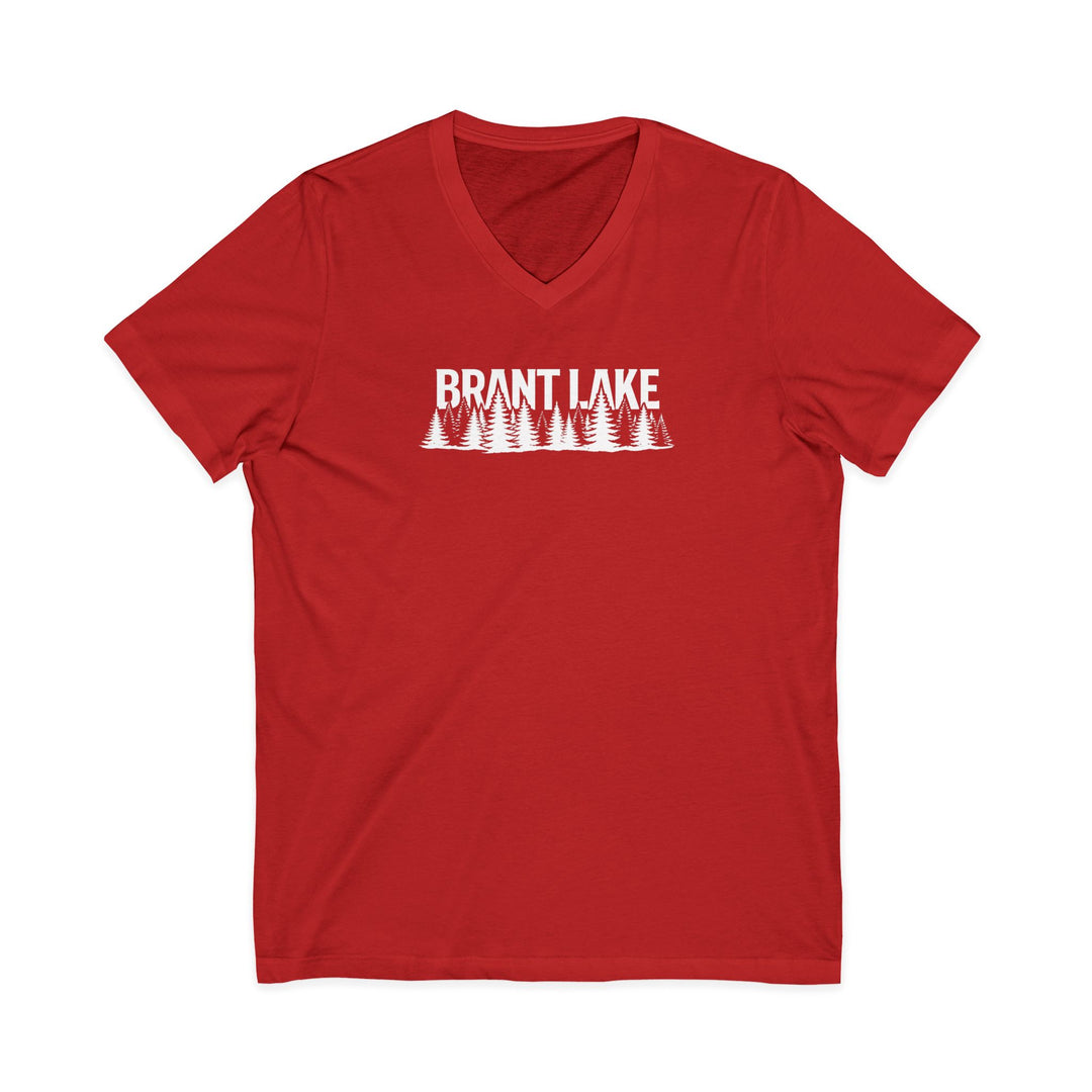 Brant Lake Unisex V-Neck Tee - Trees