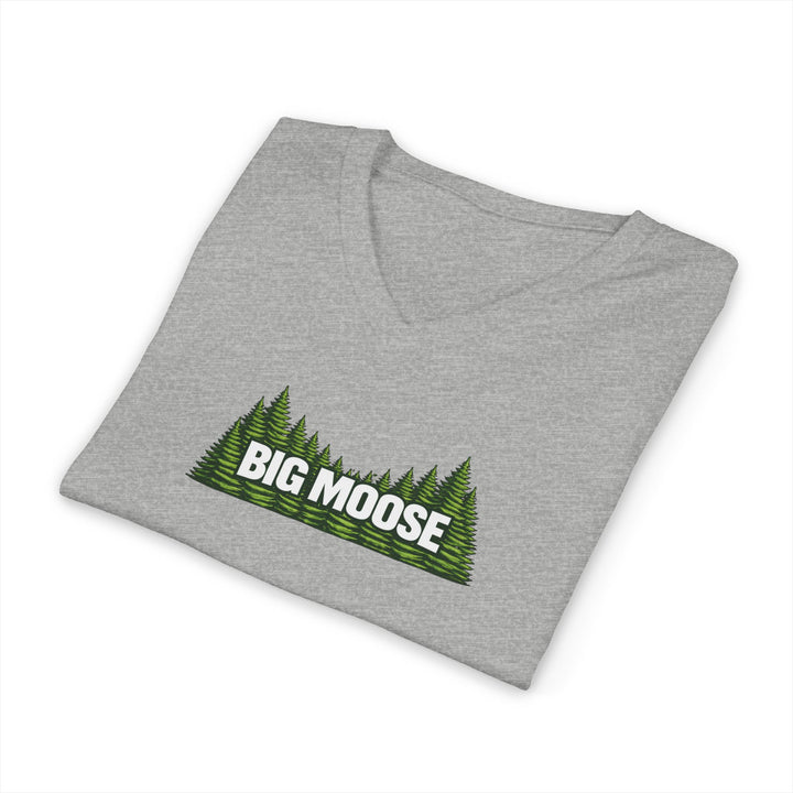 Big Moose Trees Unisex V-Neck Tee