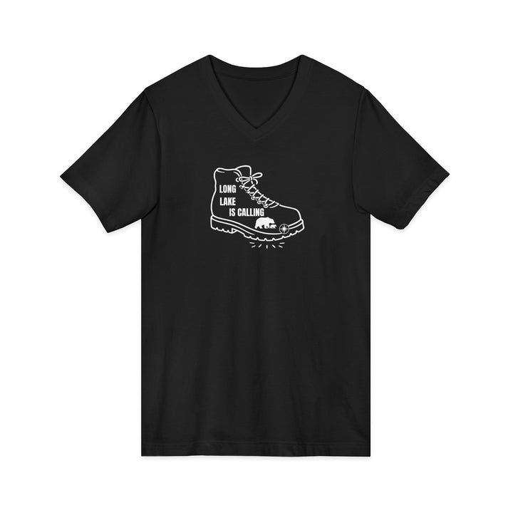 Long Lake is Calling Unisex V-Neck T-Shirt