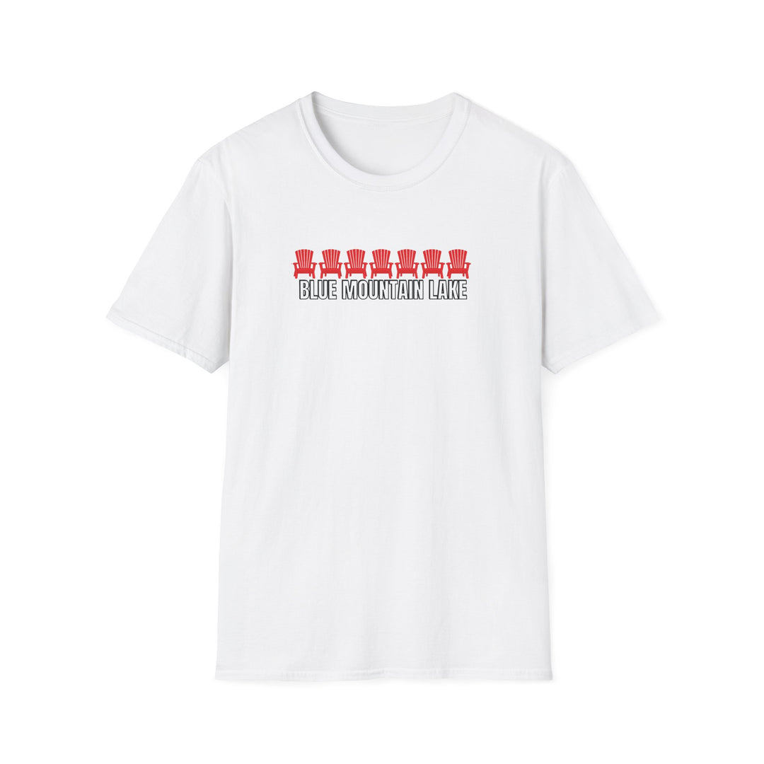 Blue Mountain Lake ADK Chairs Unisex T-Shirt