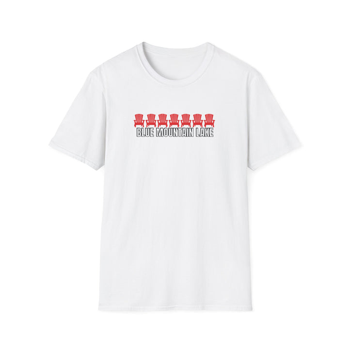 Blue Mountain Lake ADK Chairs Unisex T-Shirt