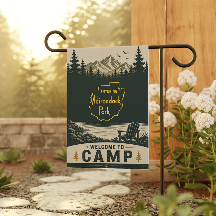 Welcome To Camp - Entering Adirondack Park Flag