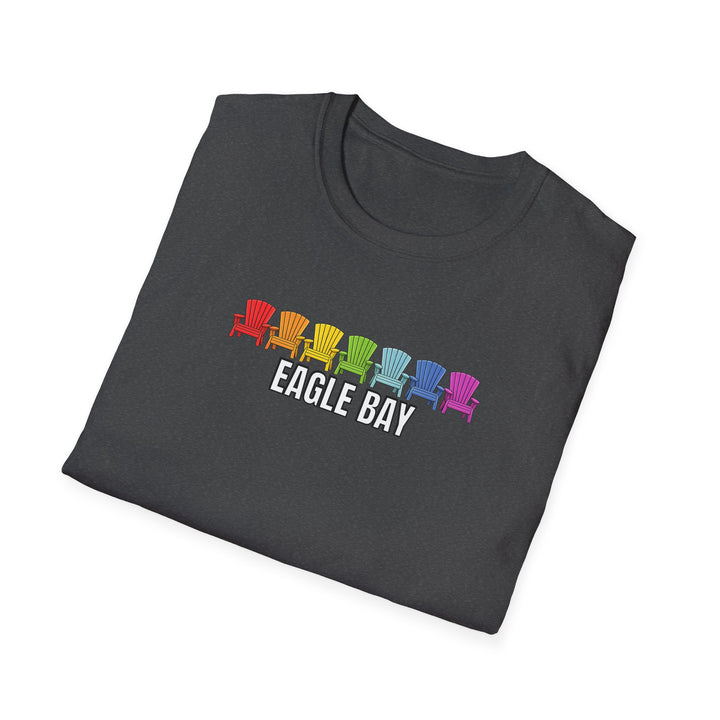 Eagle Bay Unisex T-Shirt - Rainbow Chairs