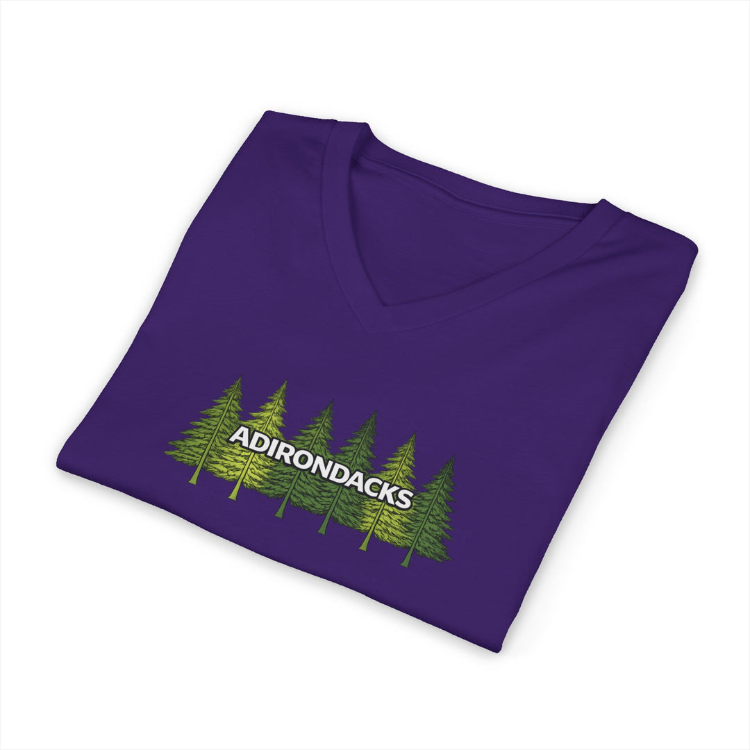 Adirondack Pine Trees Unisex V-Neck
