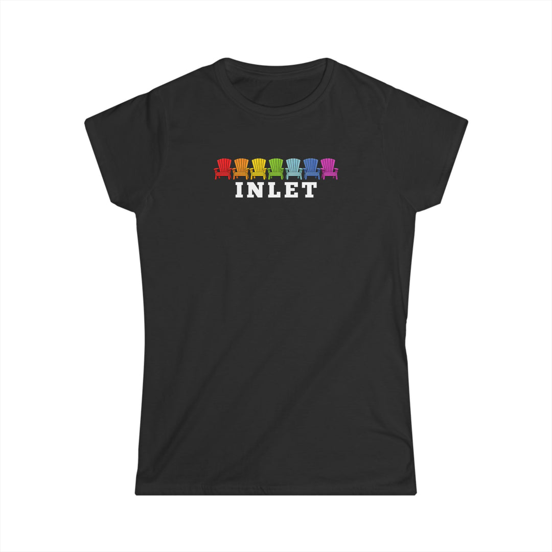 Inlet Ladies Tee - Rainbow Chairs