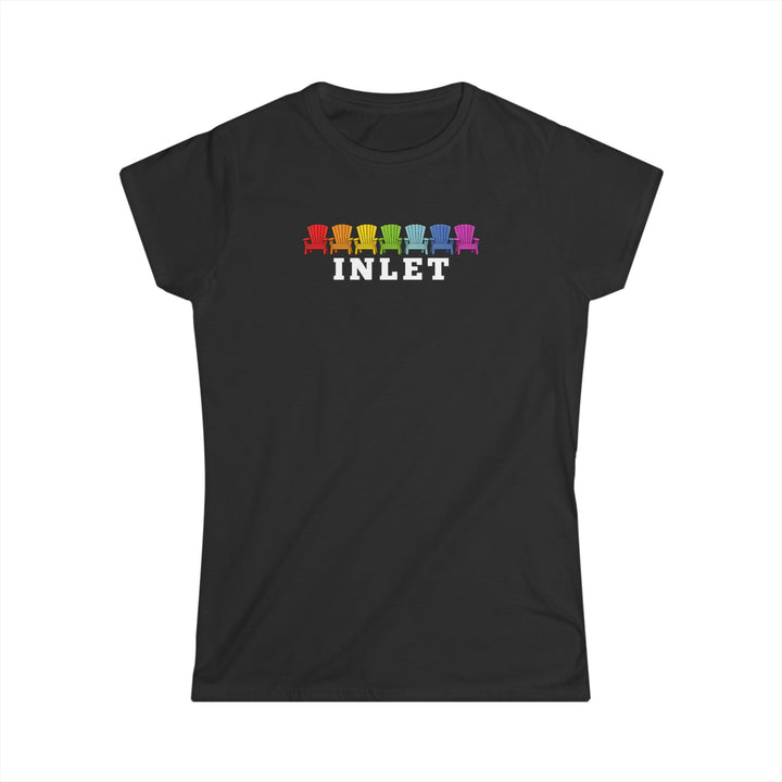 Inlet Ladies Tee - Rainbow Chairs
