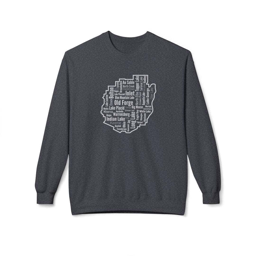 Adirondack Towns  Sweatshirt