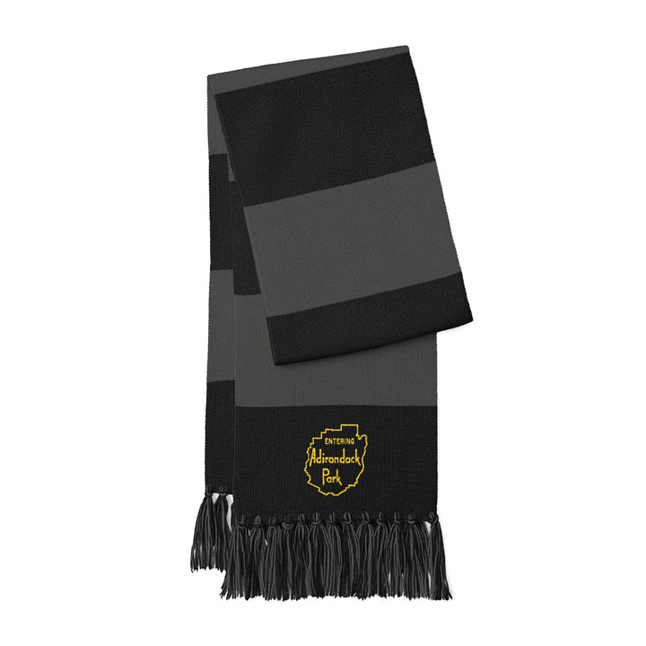 Entering Adirondack Park Embroidered Scarf