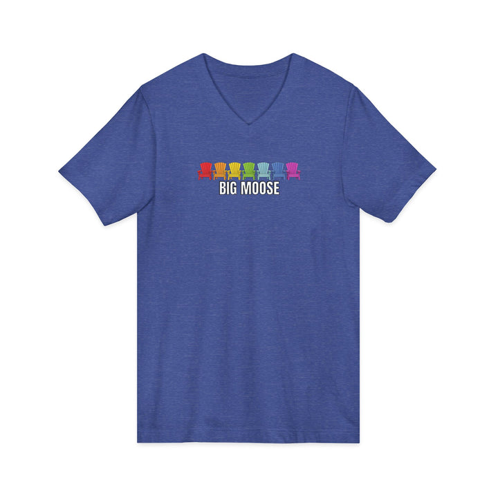 Big Moose Rainbow Chairs Unisex V-Neck Tee