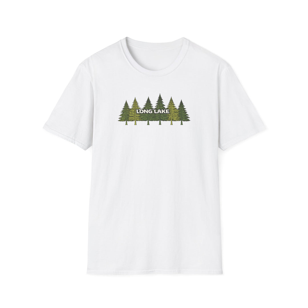 Long Lake Pine Trees Unisex T-Shirt
