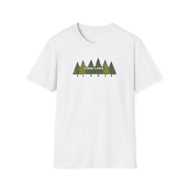Long Lake Pine Trees Unisex T-Shirt