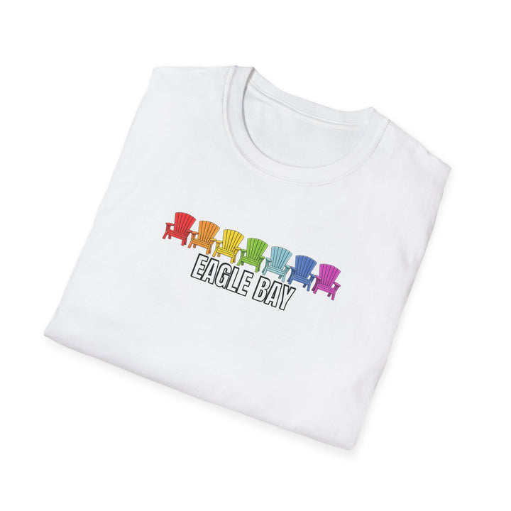 Eagle Bay Unisex T-Shirt - Rainbow Chairs