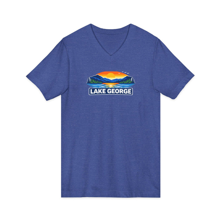 Lake George Sunset Unisex V-Neck
