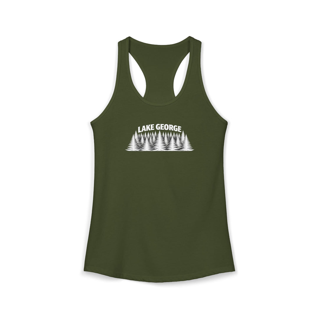 Lake George Trees Racerback Tank