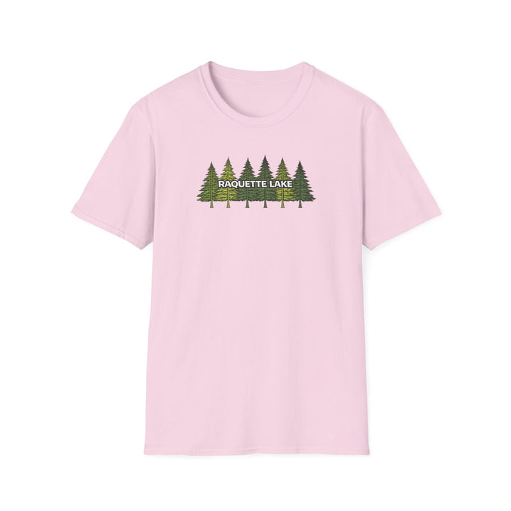 Raquette Lake Unisex T-Shirt - Pine Trees