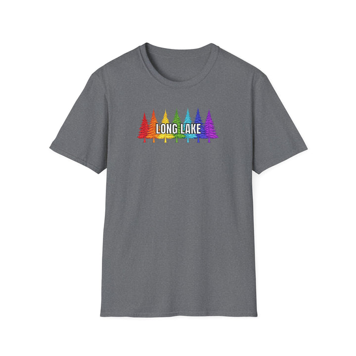 Long Lake Rainbow Trees Unisex T-Shirt