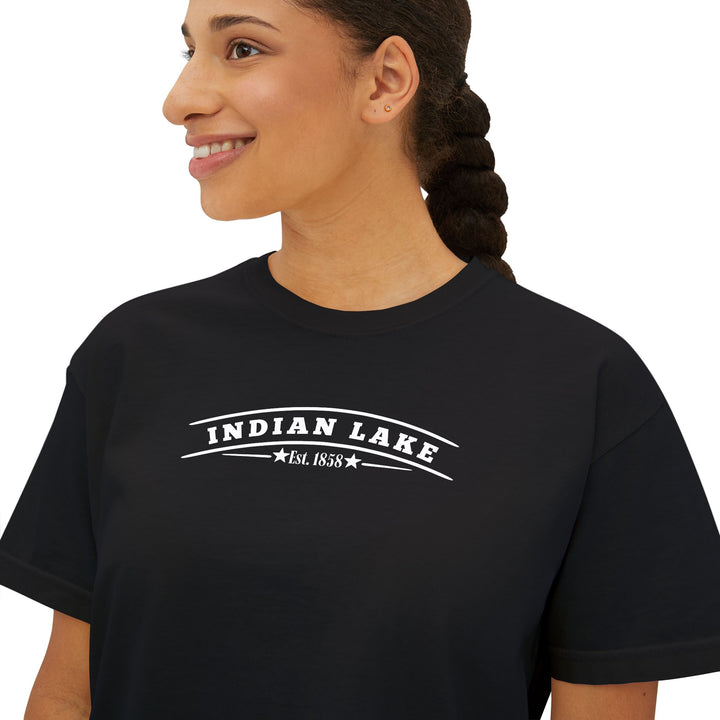 Indian Lake Ladies Boxy Tee - My Happy Place