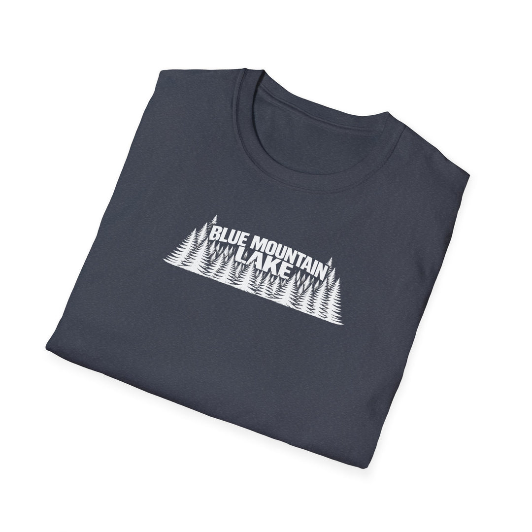 Blue Mountain Lake Trees Unisex T-Shirt