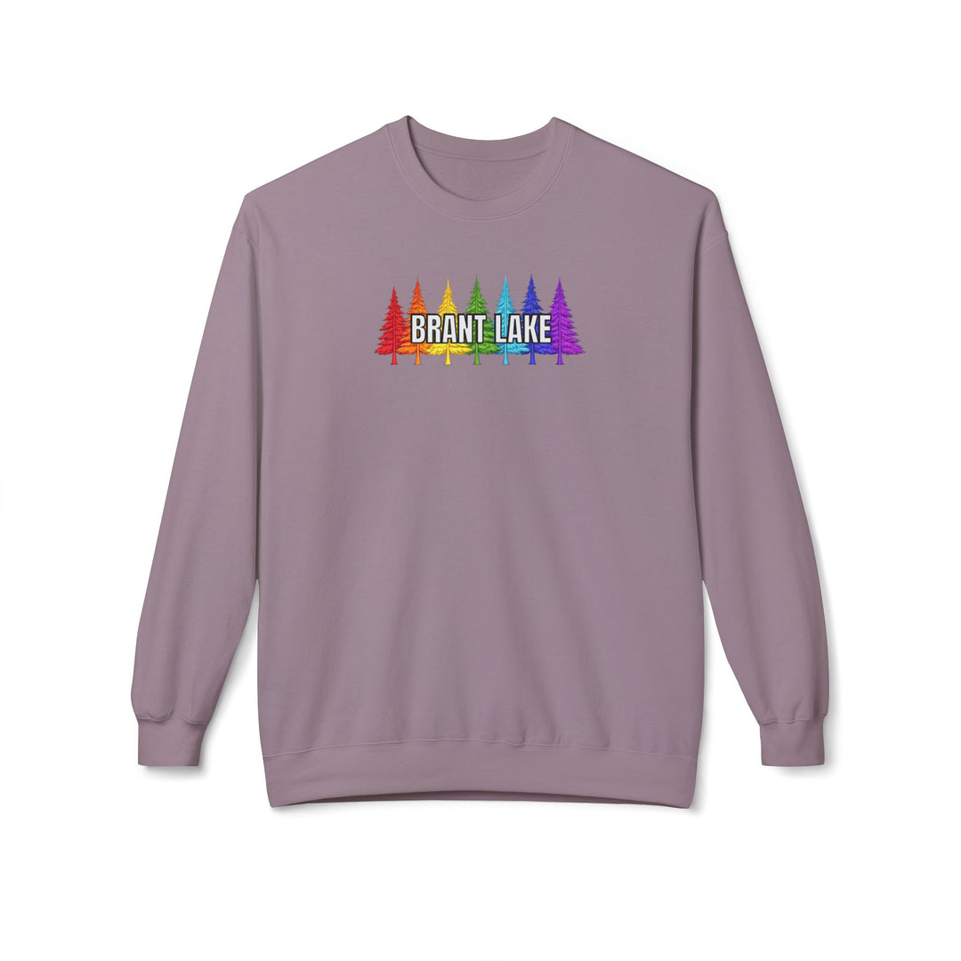 Brant Lake Sweatshirt - Rainbow Trees