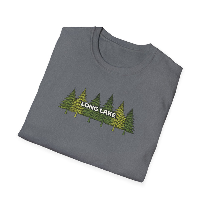 Long Lake Pine Trees Unisex T-Shirt