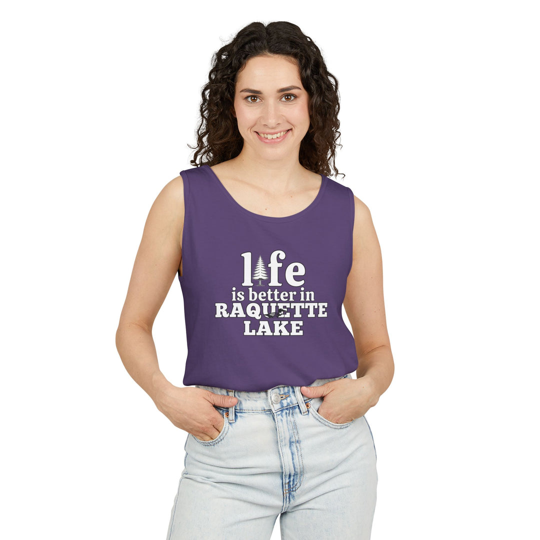 Life is Better in Raquette Lake Unisex Tank