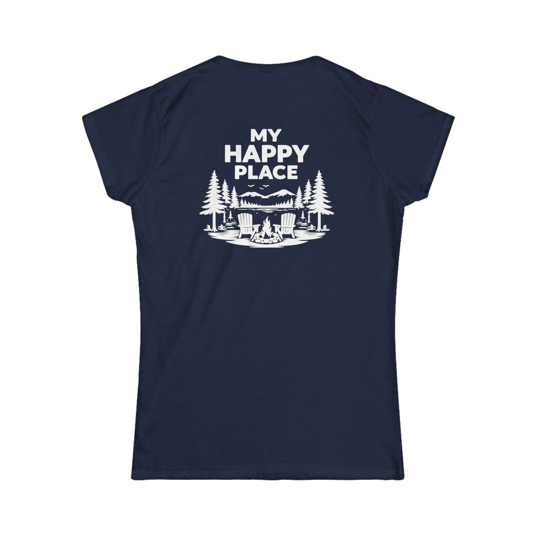 Blue Mountain Lake My Happy Place Ladies Tee