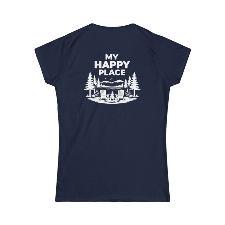 Blue Mountain Lake My Happy Place Ladies Tee