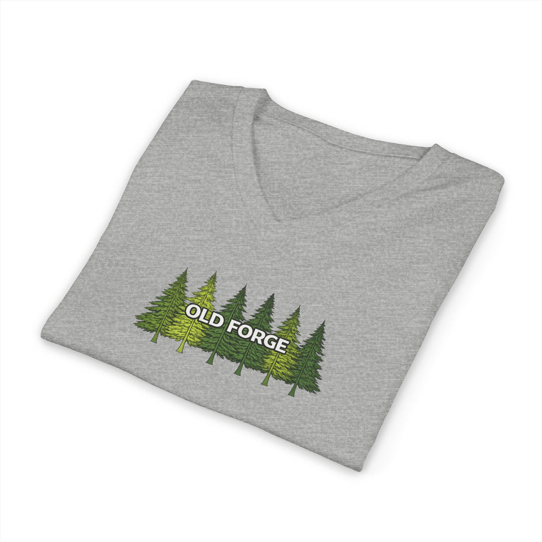 Old Forge Pine Trees Unisex V-Neck T-Shirt