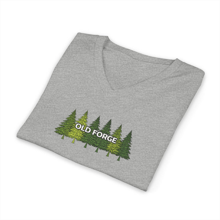 Old Forge Pine Trees Unisex V-Neck T-Shirt