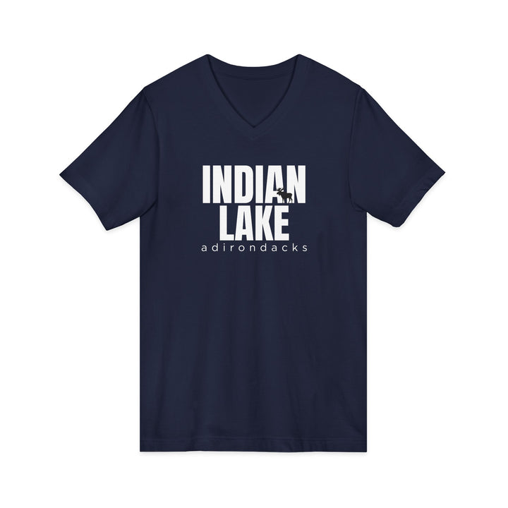 Indian Lake Adirondacks Unisex V-Neck T-Shirt