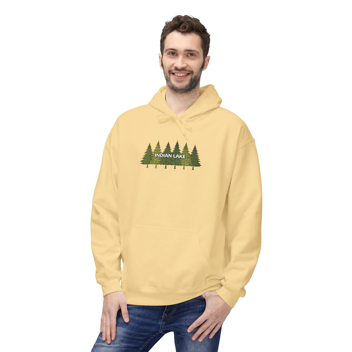 Indian Lake Hoodie - Pine Trees