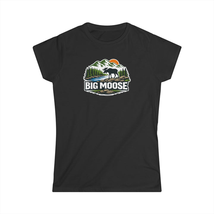 Big Moose Sunset Ladies Tee